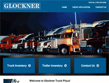 Tablet Screenshot of glocknertruckplaza.com