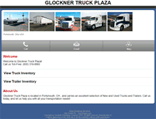 Tablet Screenshot of m.glocknertruckplaza.com